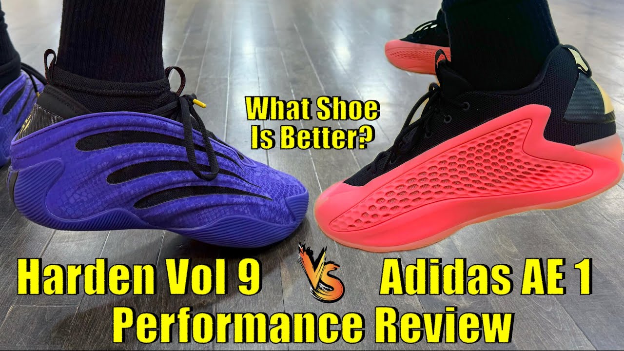 Обзор характеристик Adidas Harden Vol 9 и AE 1 — какие кроссовки лучше?
