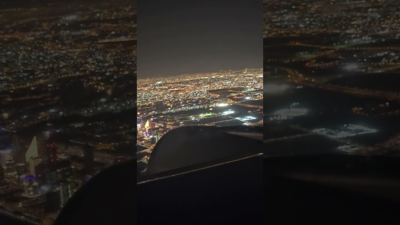 Qatar Airway | Landing in Doha | stunning view