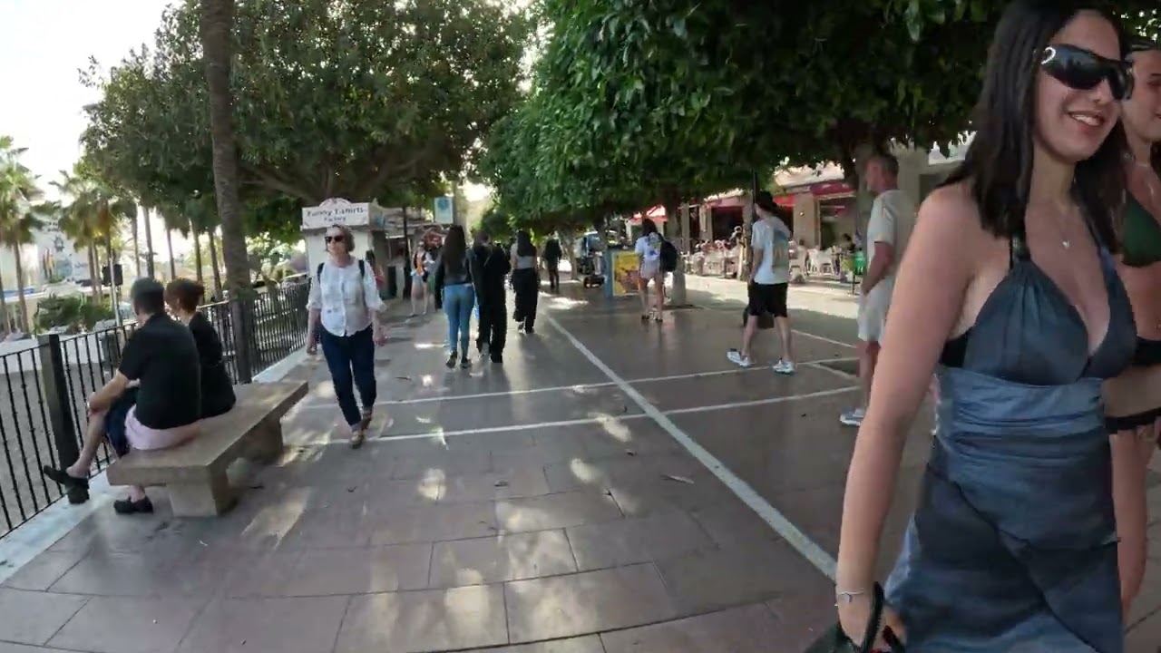 Marbella Promenade 5.3K Walking Tour Friday Evening April 2025 - 4k Ultra HD with GoPro - Hero 12