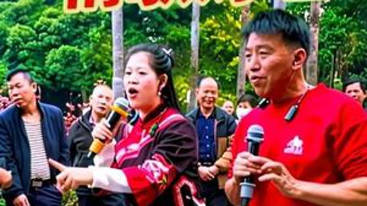 鱼峰山现场版对山歌