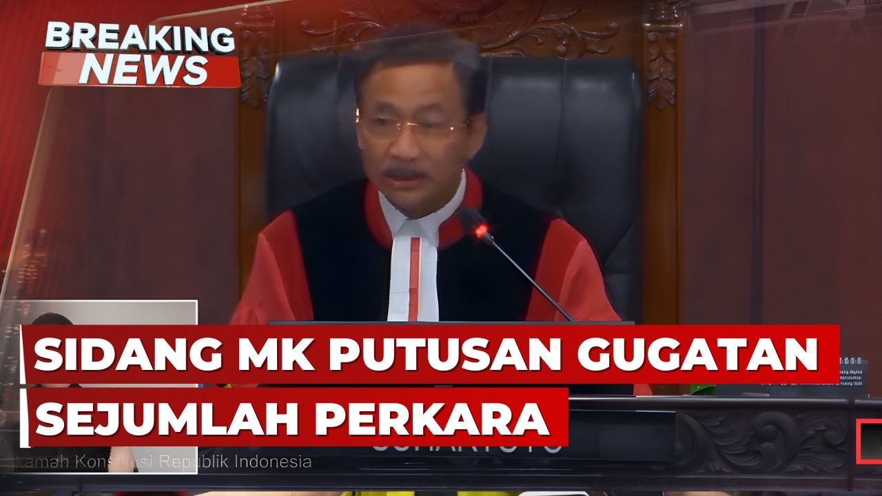 BREAKING NEWS - Sidang MK Putusan Gugatan Hasto soal UU Tipikor dan Perkara lainnya