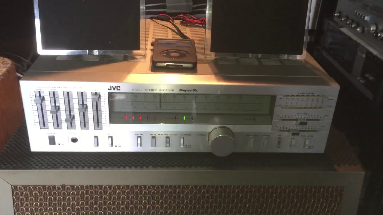 Vintage JVC R-S33 Super A 5 Band EQ AM FM Receiver Amplifier (2 x 40W)