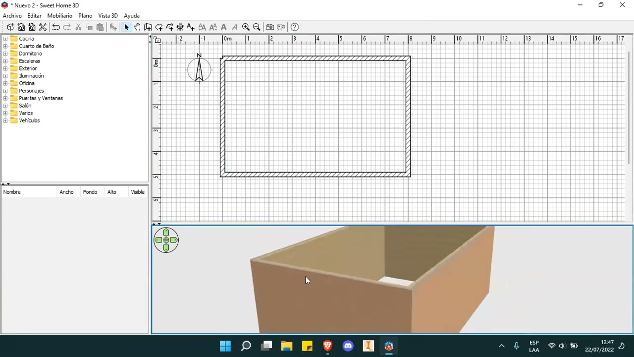 (ARCHIVO) PRÁCTICA - TUTORIAL BÁSICO DE SWEET HOME 3D