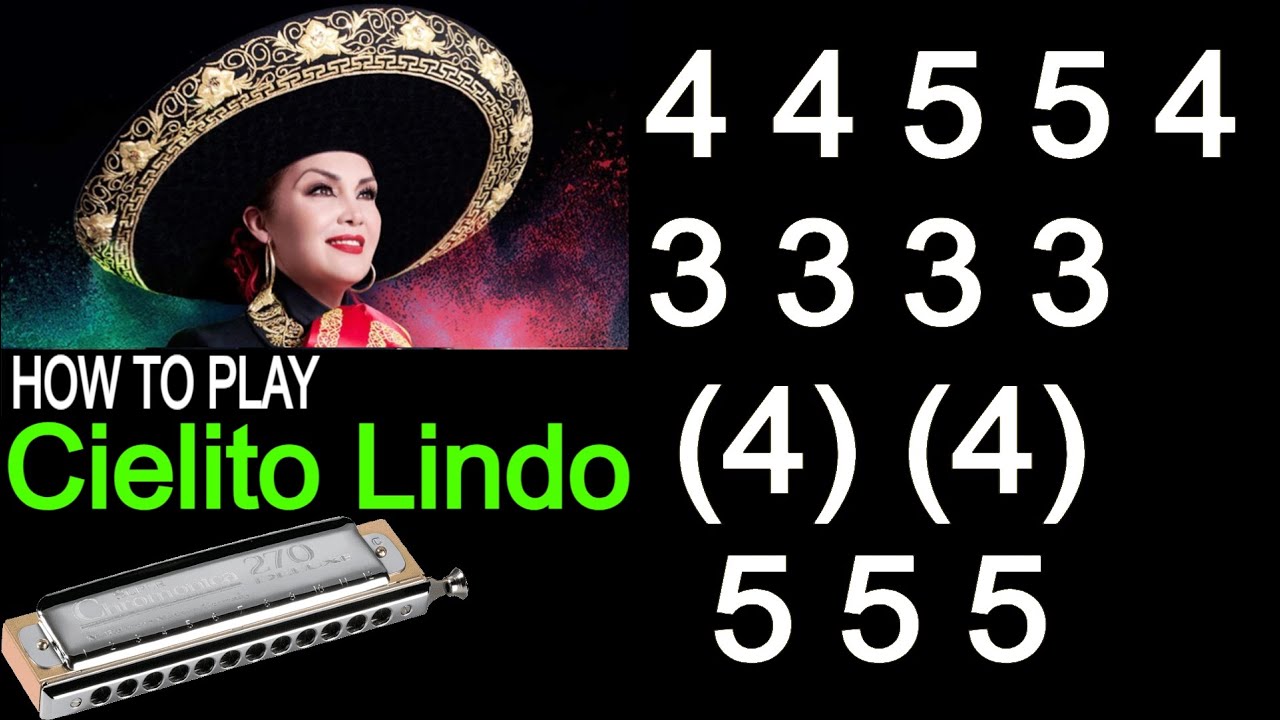 CIELITO LINDO HARMONICA ( CHROMATIC ), ARMÓNICA CROMÁTICA, GAITA DE BOCA, MUNDHARMONIKA