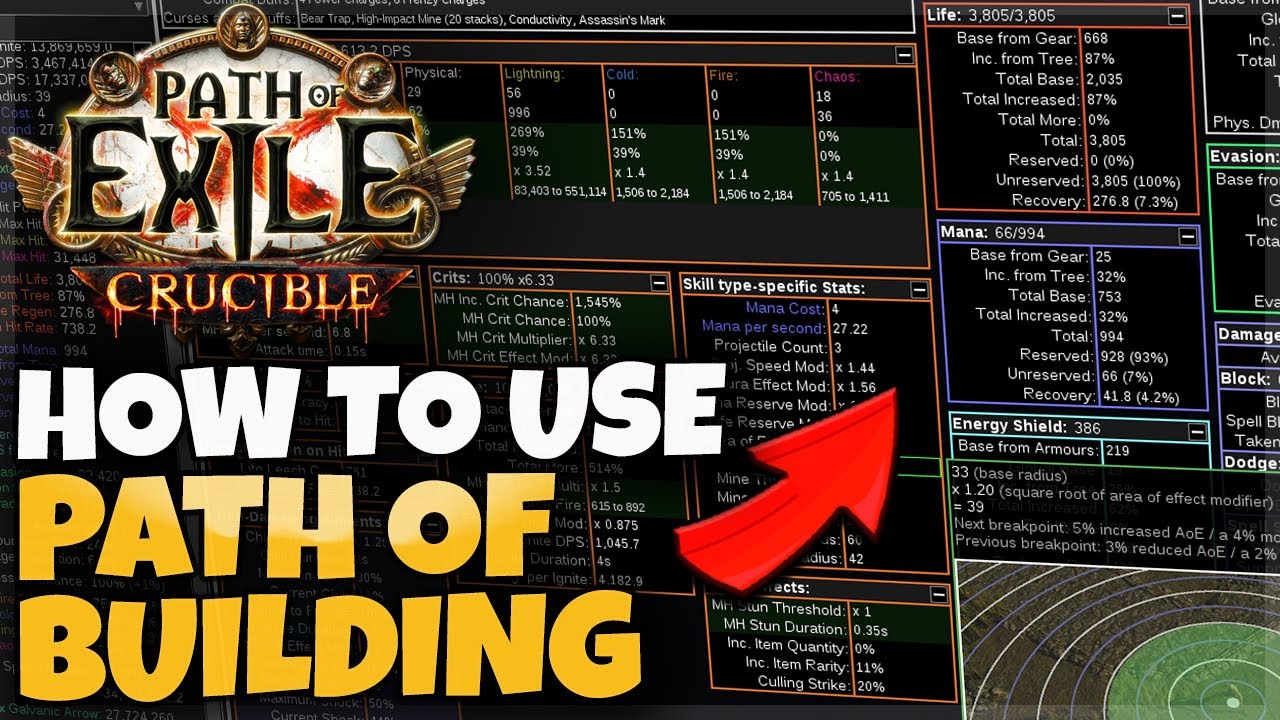 [POE 3.21] Path of Building Guide - How to Use Path of Building - PoB Explained