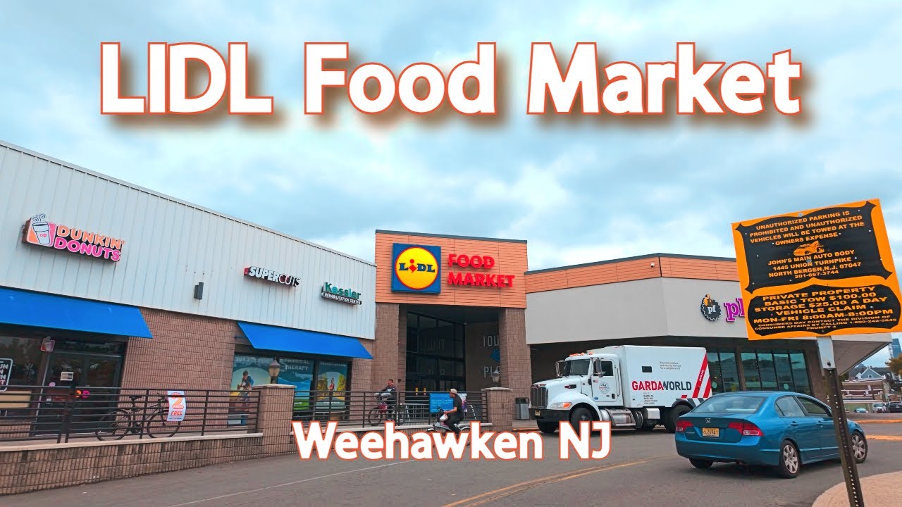 【4K】𝐖𝐀𝐋𝐊 🇺🇸 Getting Groceries at LIDL in Weehawken NJ