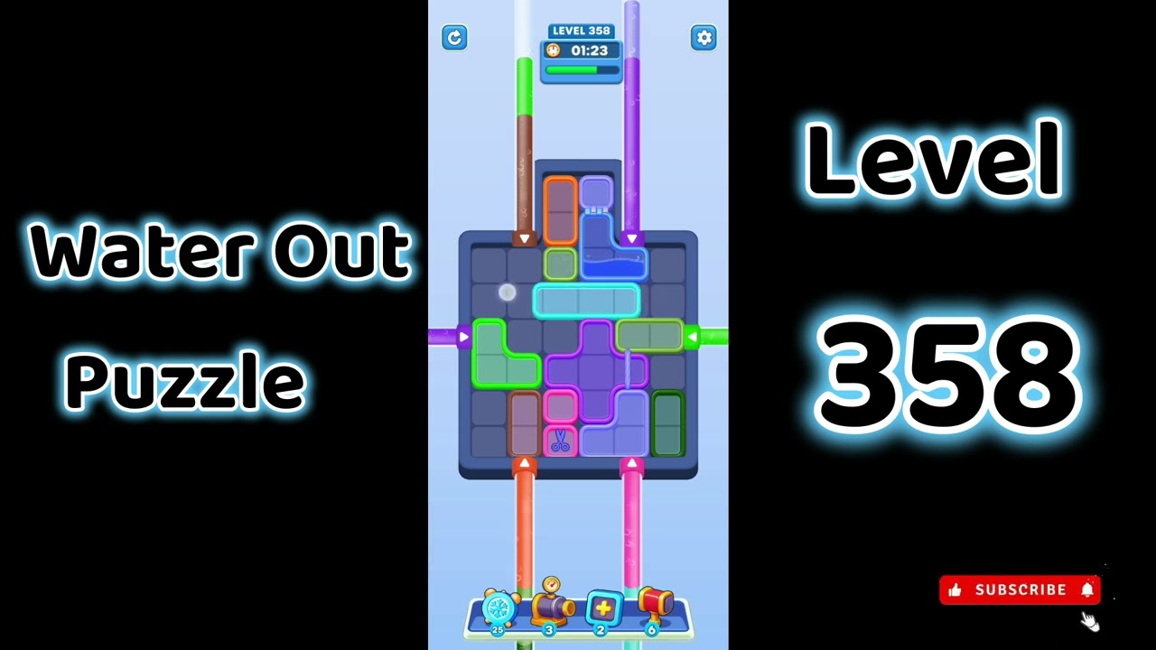 Water Out Puzzle Level 358 Walkthrough 💧 | Step-by-Step Solution | SolutionGuruji