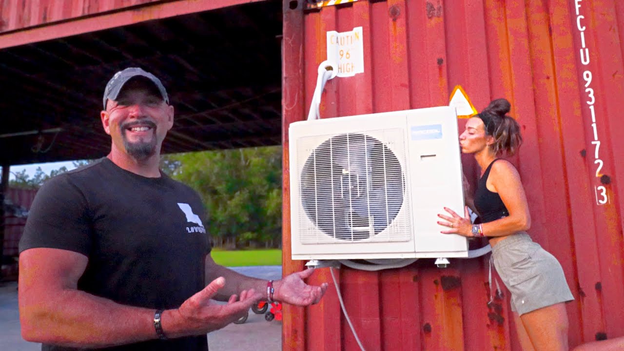 Shipping Container Workshop | Finally... AIR CONDITIONING!!!