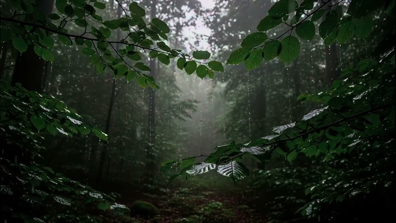 Rain Sounds for Sleeping | Deep Relaxation, Stress Relief, Meditation, Calm Night