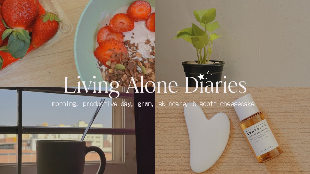 A Realistic 10AM Morning Vlog 🍓⋆˙⟡ | Work Day, GRWM + Viral Biscoff Cheesecake 🍰