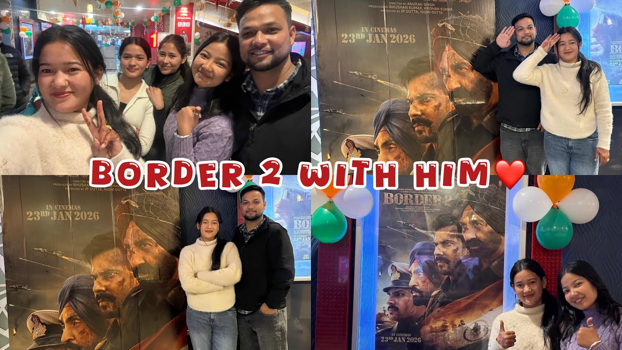आज हम गए बॉर्डर2 movie dekhne ❤️@anuvlogsuttrakhandi1007 