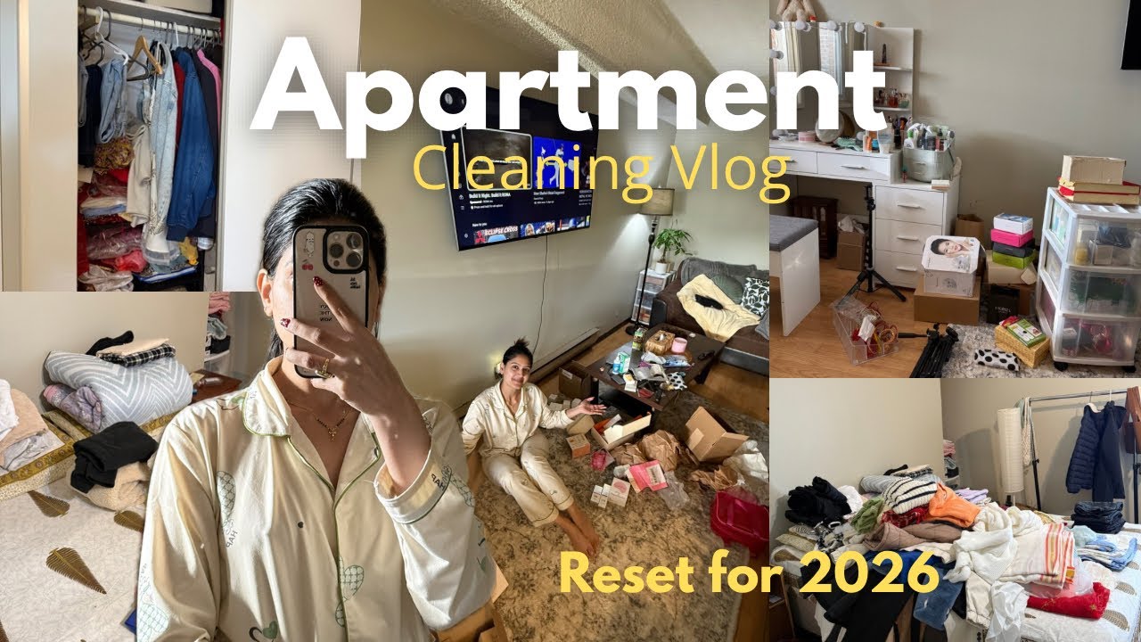 Clean + Organize my apartment with me🧺