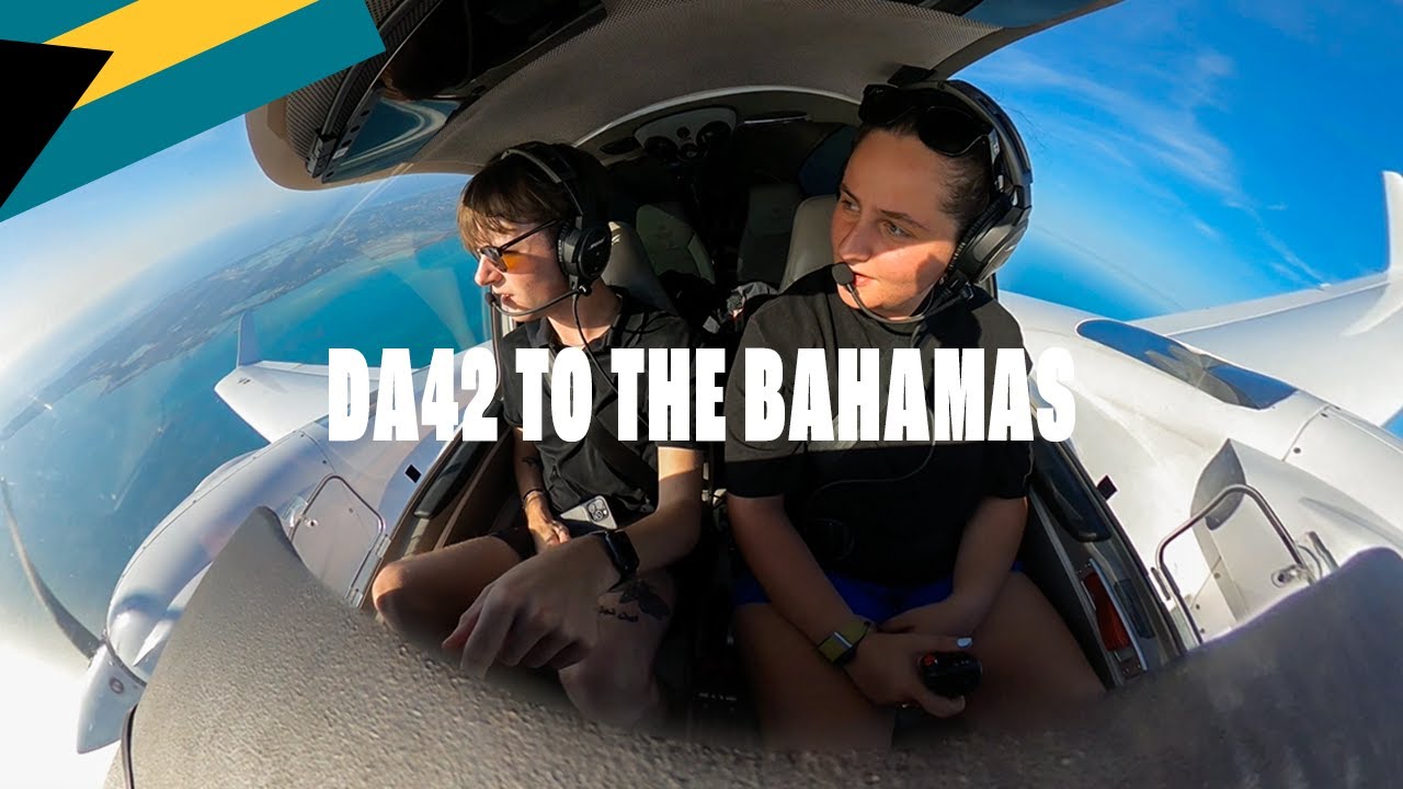 Flying the DA42 to The Bahamas | Flight Vlog