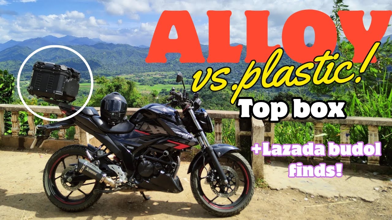 Alloy vs. Hard plastic top box | SEC Top box review| Suzuki Gixxer155