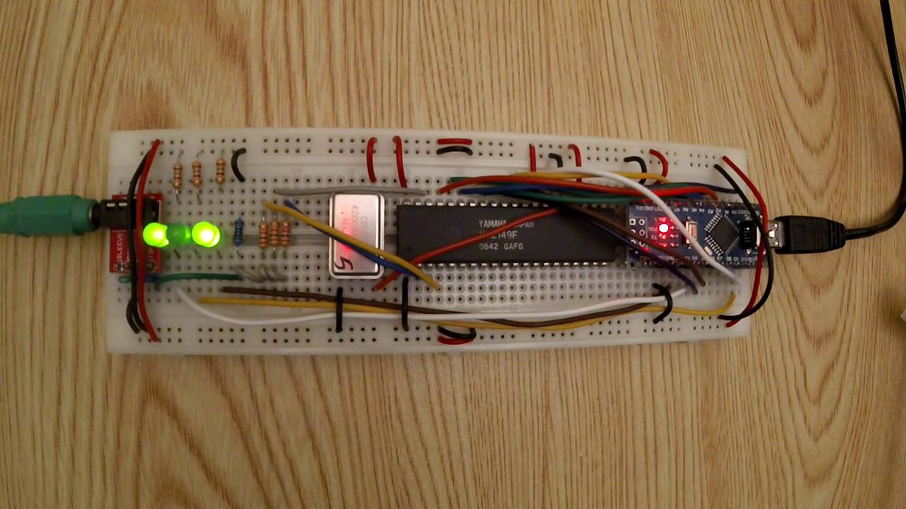 playing sndh files on ym2149 chip