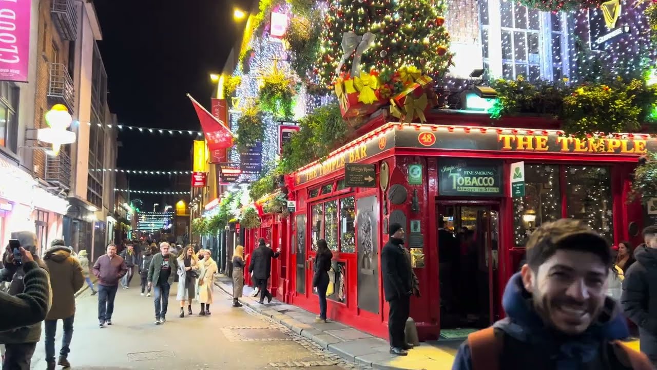 Dublin Ireland,  Camden Street Lower Evening Walk - 4K UHD