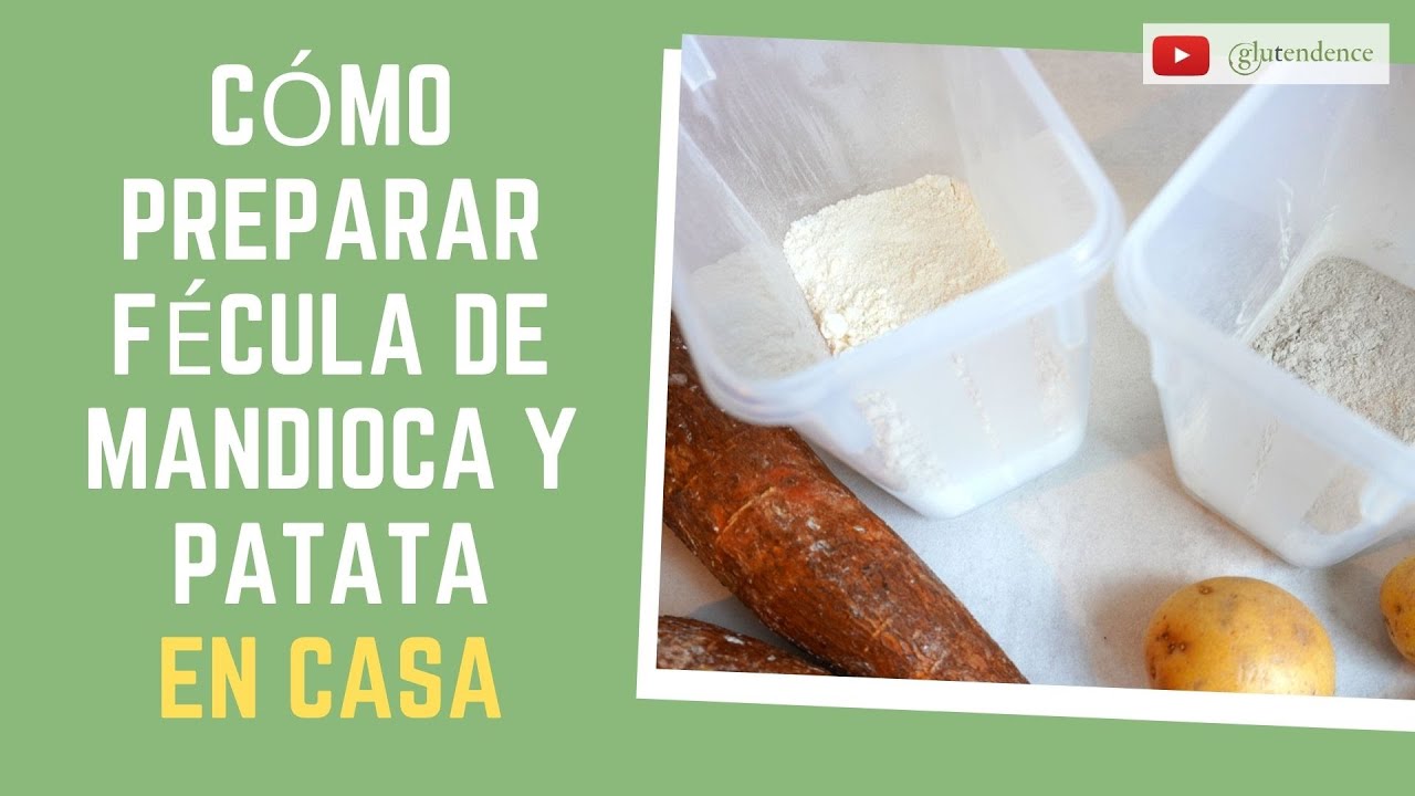 ✅ Cómo preparar FÉCULA o ALMIDÓN DE MANDIOCA (YUCA) Y DE PATATA