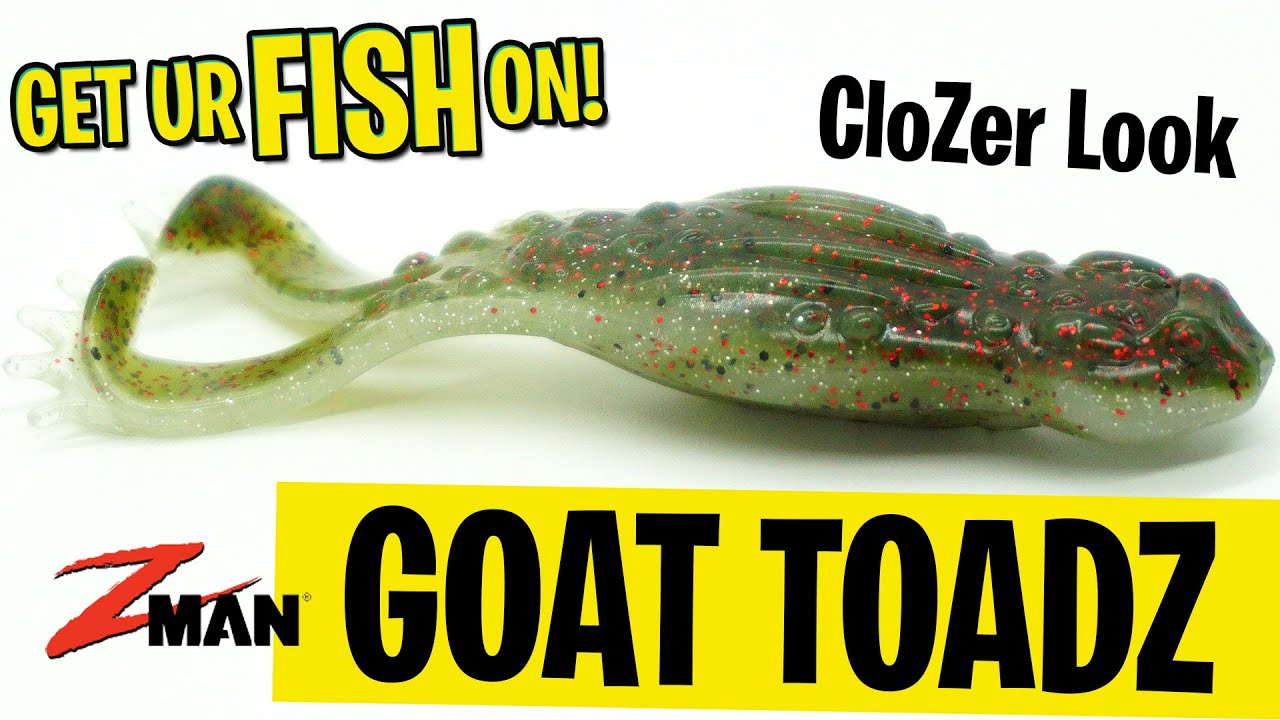 Zman Goat ToadZ Мягкая пластиковая приманка для ловли окуня на лягушку