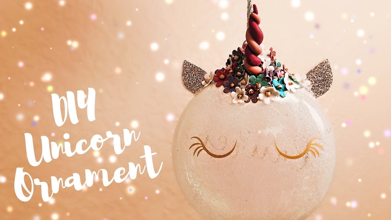 How to Make Unicorn Ornaments | Polymer Horn | DIY Cricut Christmas Decorations