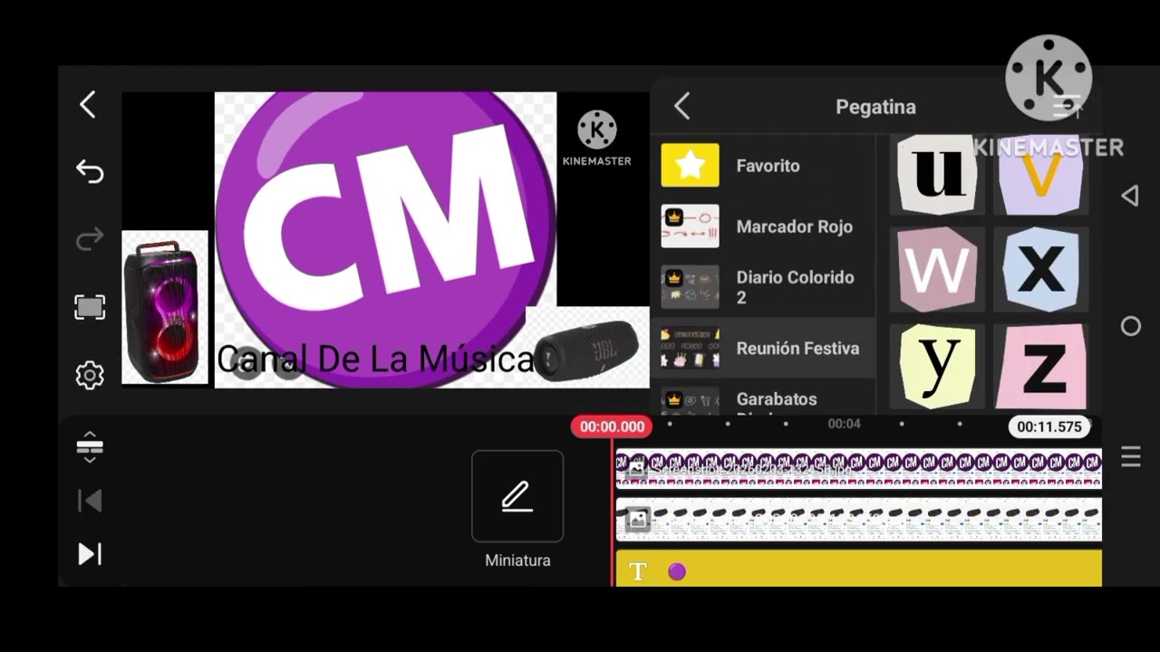 CM Canal De La Música Logo Remake Speedrun Kinemaster 5.9x Speed 