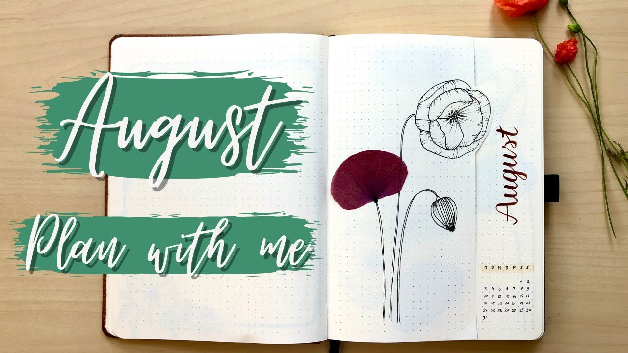 AUGUST Bullet Journal Setup 2020 | PLAN WITH ME | Dutch-Door im BuJo | deutsch