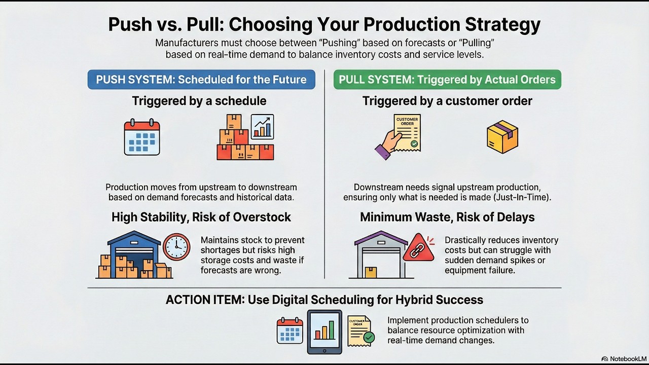 Toyota's Kanban vs. Traditional Manufacturing: Understanding Push & Pull Systems