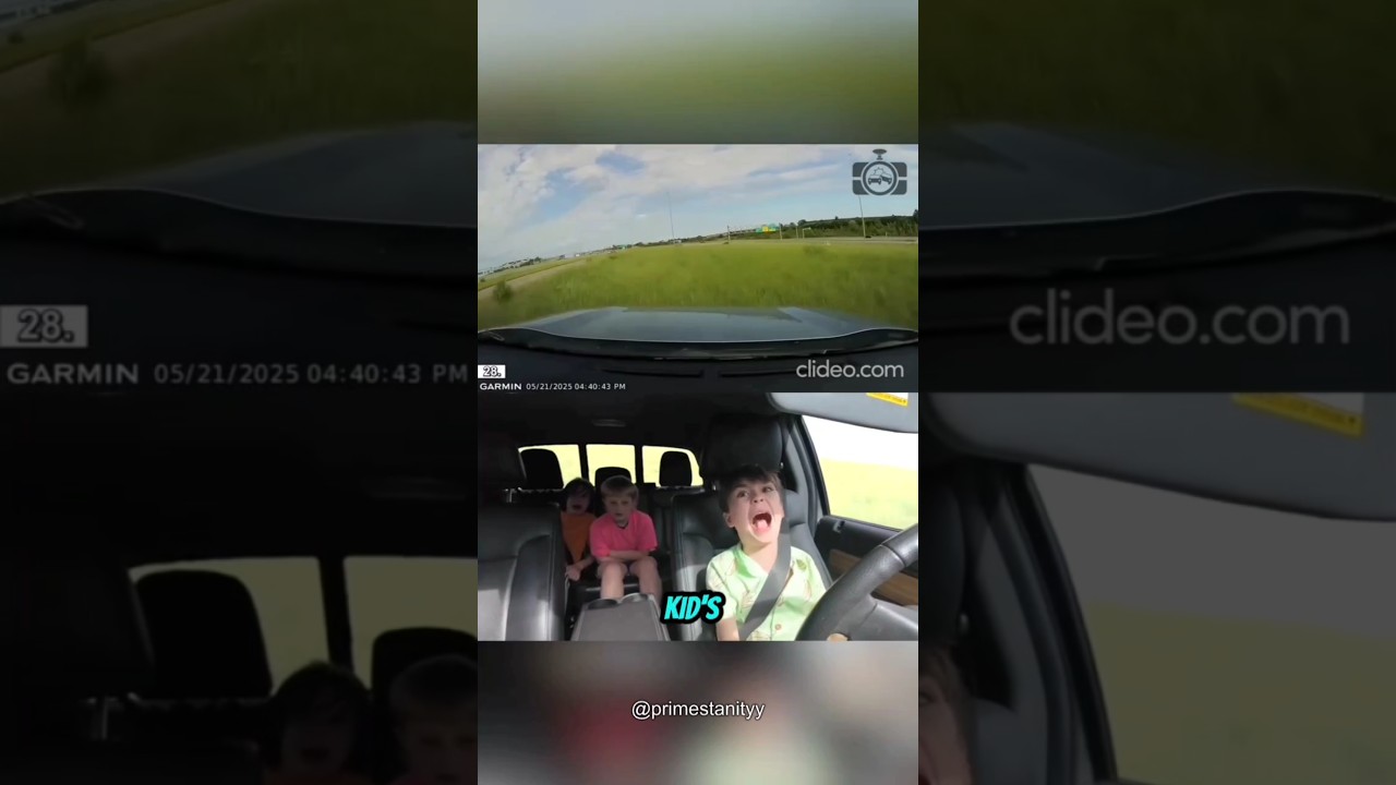 This Kid Stole His Father&rsquo;s Car&hellip; Then Lost Control 😱🚗 #Shorts #Viral #CarCrash #LuckyEscape #Driving