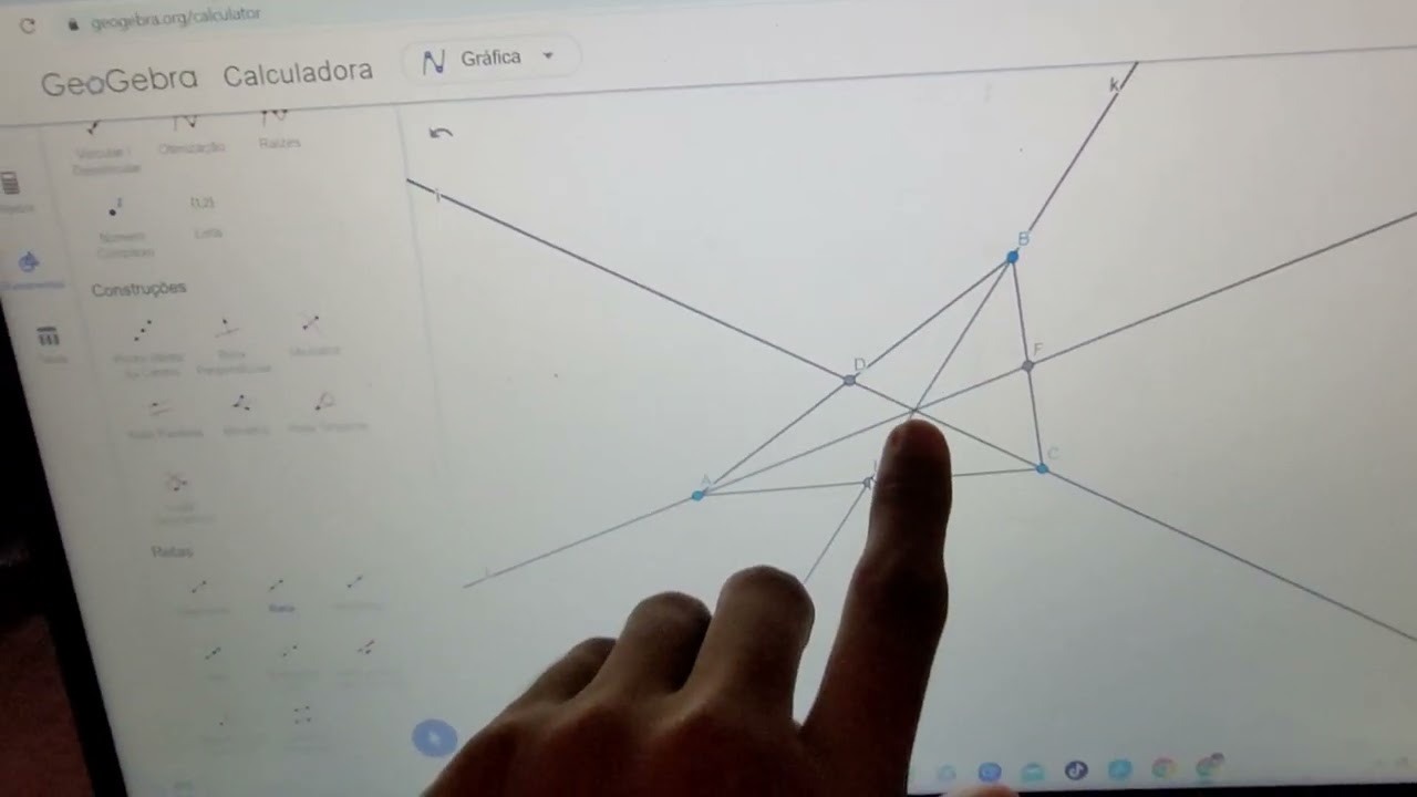 Criação da reta de Euler no geogebra p.1