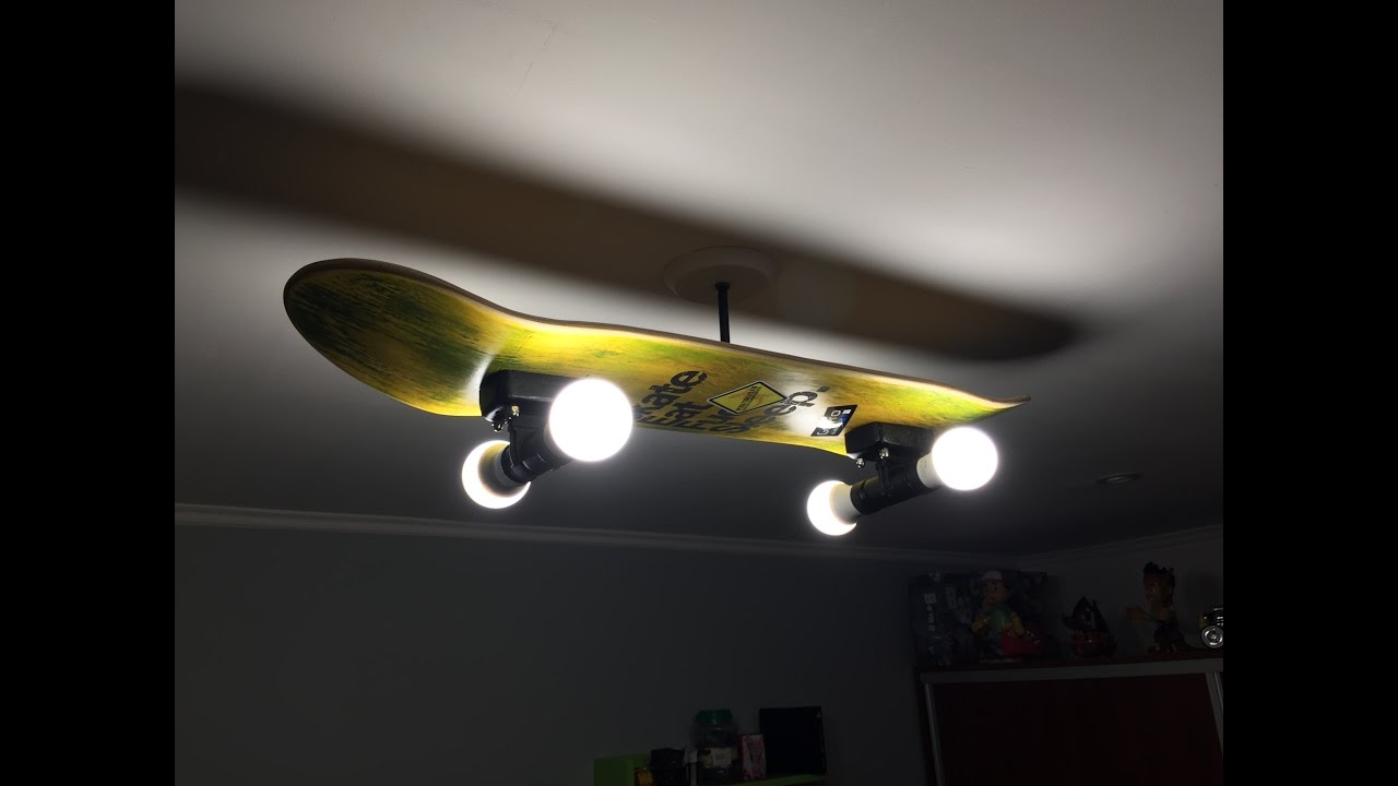 HOW TO MAKE A COOL SKATE LAMP