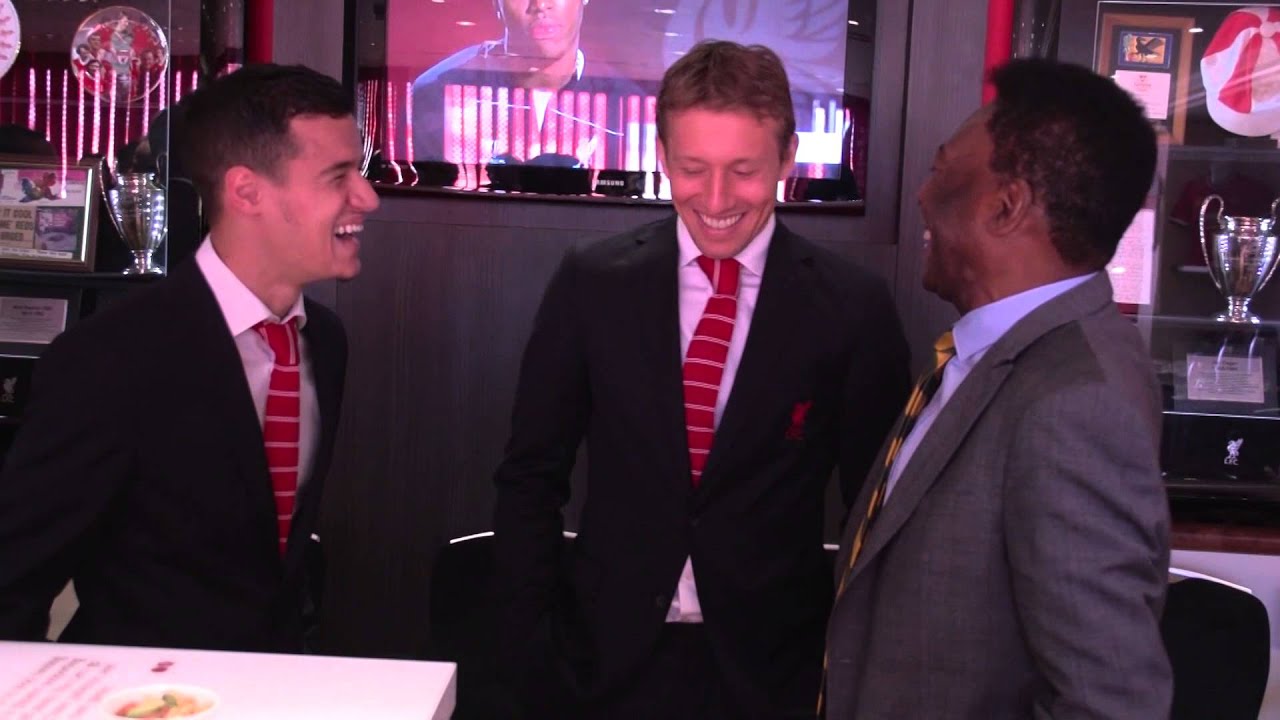 Pele visits Anfield