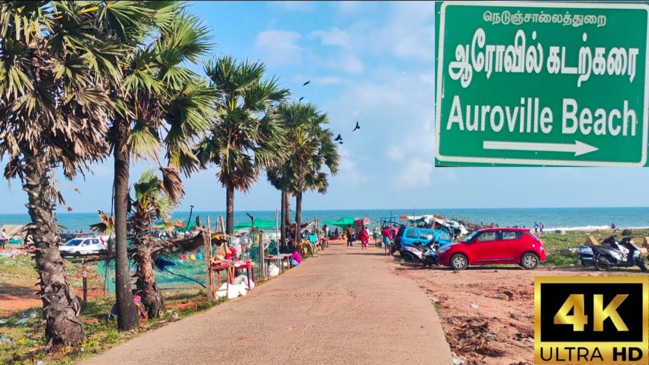 பாண்டிச்சேரி ஆரோவில் கடற்கரை🌴 
