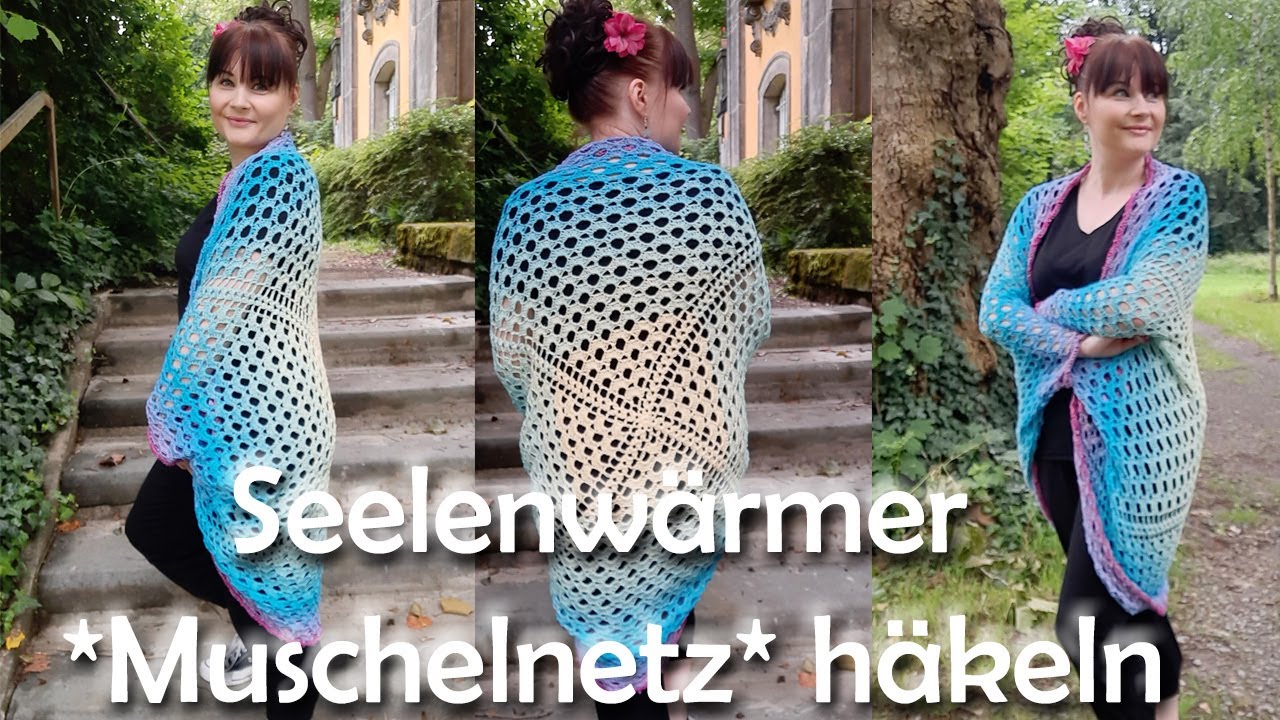 Seelenwärmer *Muschelnetz* häkeln - Bobbel Häkelanleitung