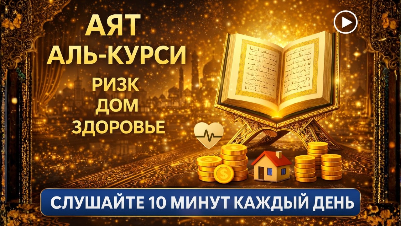 Аят аль-Курси — Мощная молитва для достатка, дома и здоровья | Слушай 10 минут каждый день