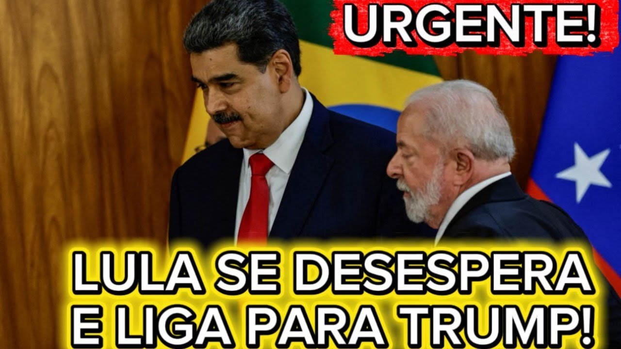 URGENTE! Lula se apavora, liga par Trump e entrega Maduro! Arregou?