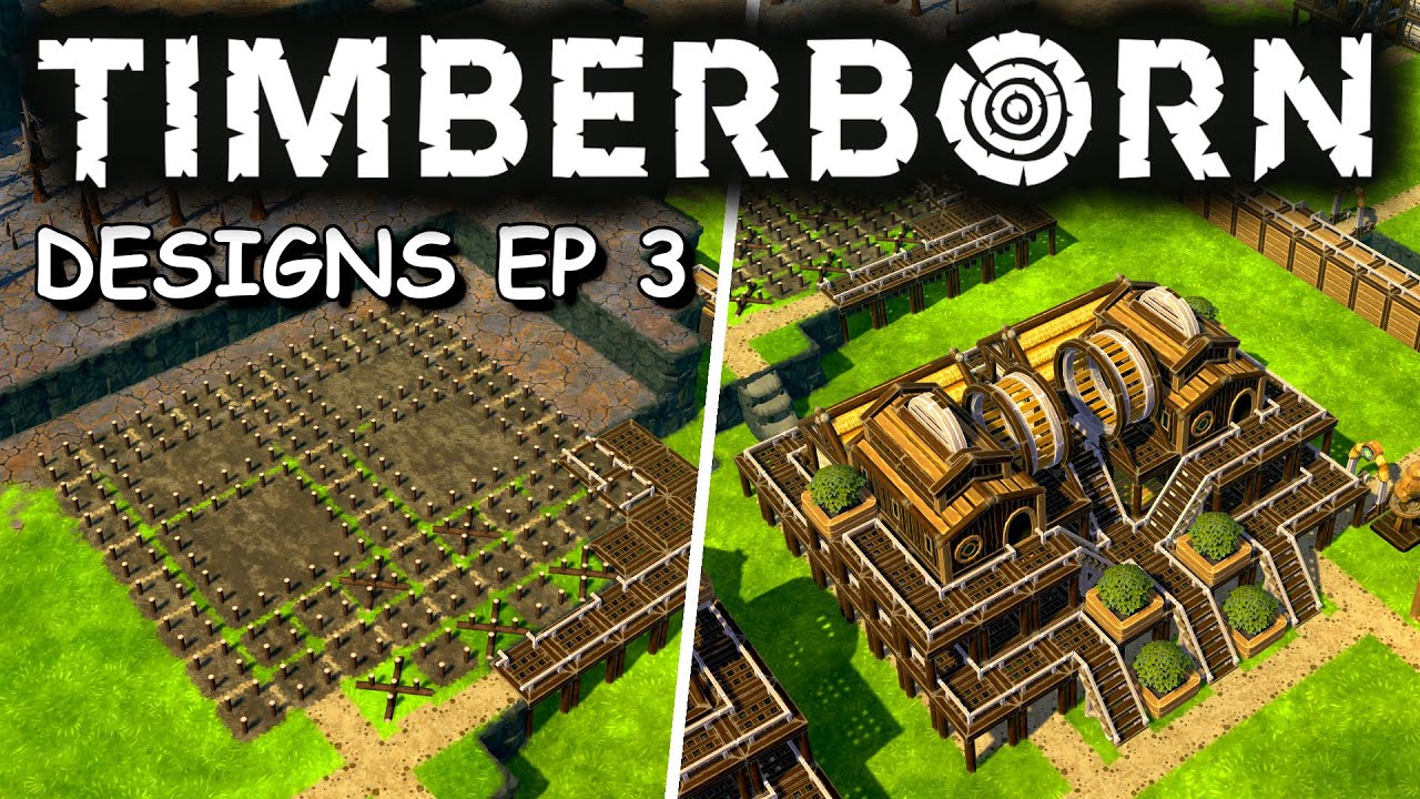 Timberborn Designs EP 3 🔥 Sawmill + Lodge and Warehouse Combination 🔥 [ENG]