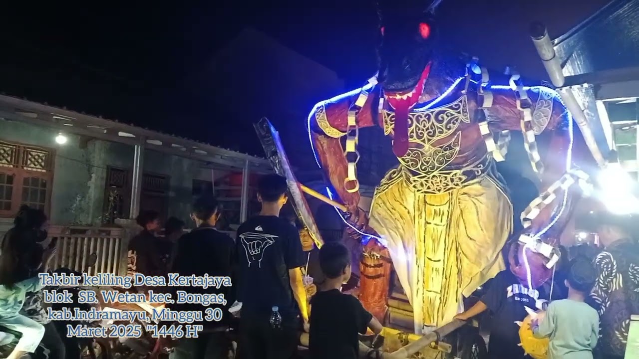 TAKBIR KELILING DESA KERTAJAYA BLOK SB. WETAN, KEC. BONGAS, KAB. INDRAMAYU, MINGGU 30 MARET 2025