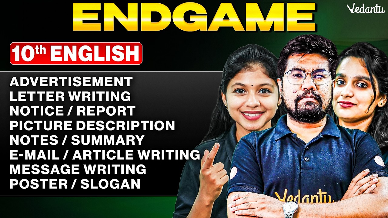 10th English | ENDGAME | All Writing Skills Advertisement to Poster | Public Exam 2026