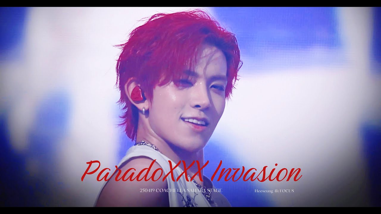 [4k Focus] 250419 COACHELLA Enhypen 희승 Heeseung ParadoXXX Invasion 직캠 FANCAM