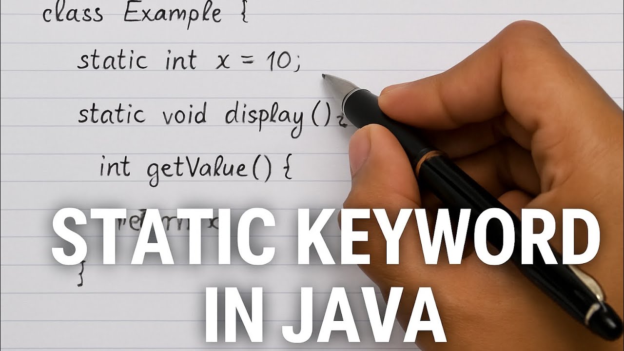 Static keyword in Java | With Code Example 