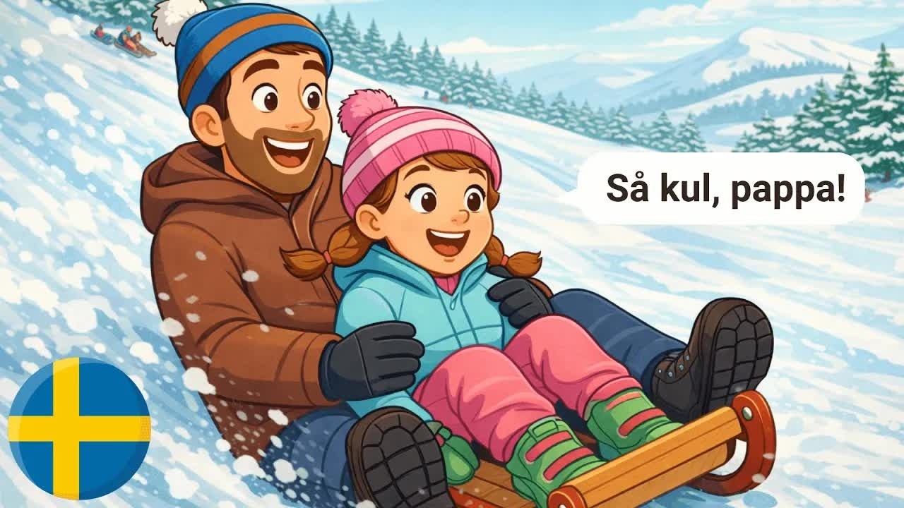 10 Swedish Conversations for beginners (With Subtitles) | A1-A2 | Snowy Smiles