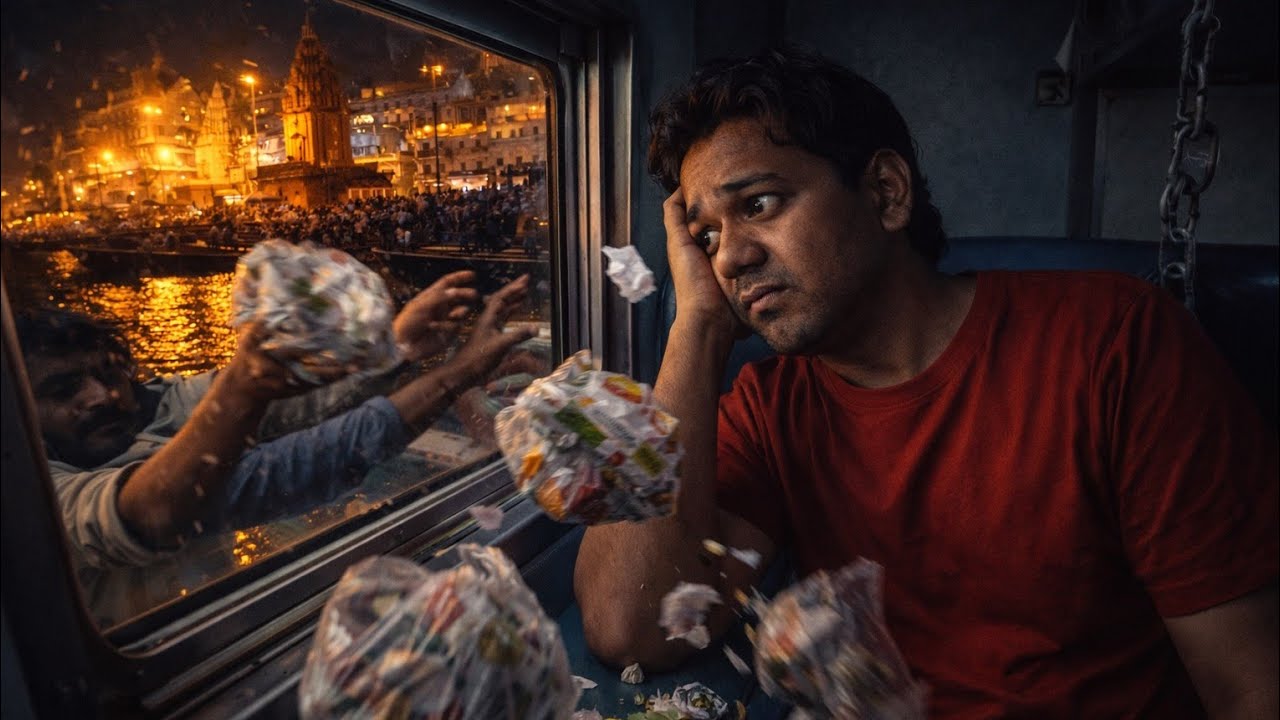 The Best & Worst of Indian Railways 🚂 Varanasi Ghats & Train Garbage 🚮
