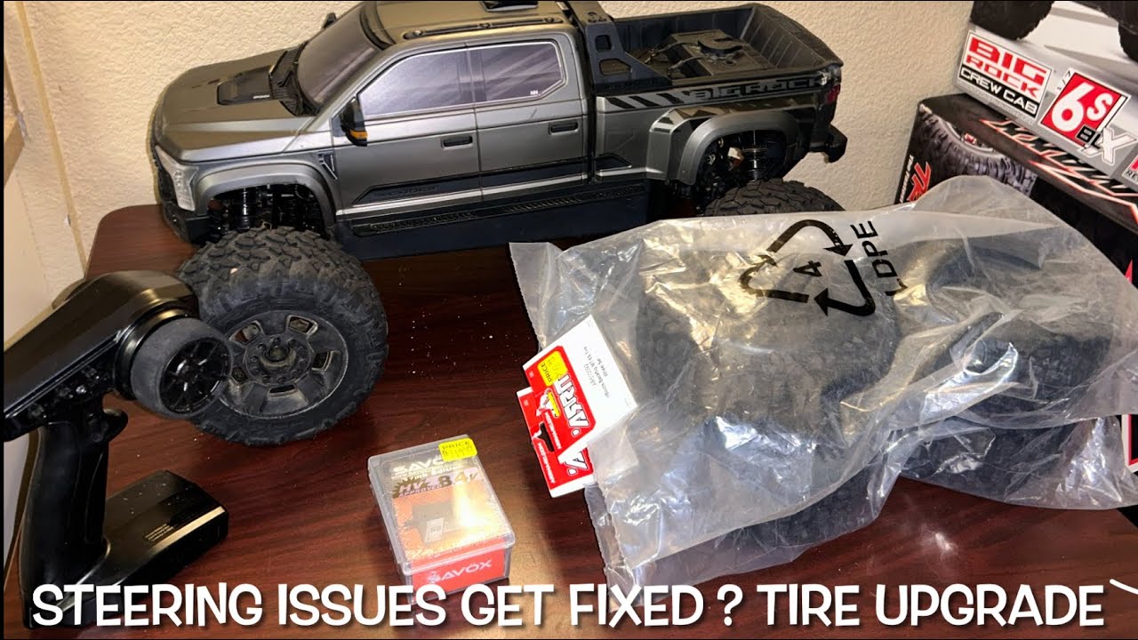 Arrma Big Rock 6s gets new tires & Steering Fixed Is It A Basher Now ?