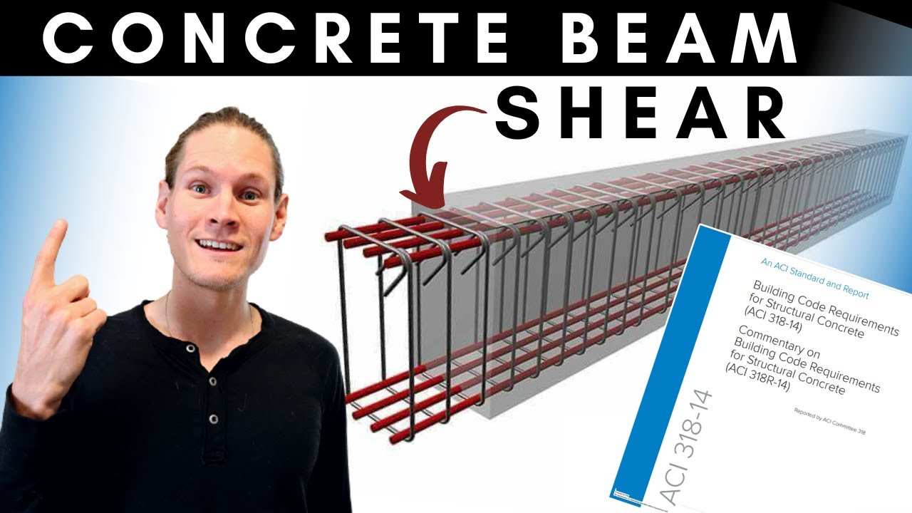 Пример расчета сдвига бетонной балки с использованием ACI 318 #structuralengineering