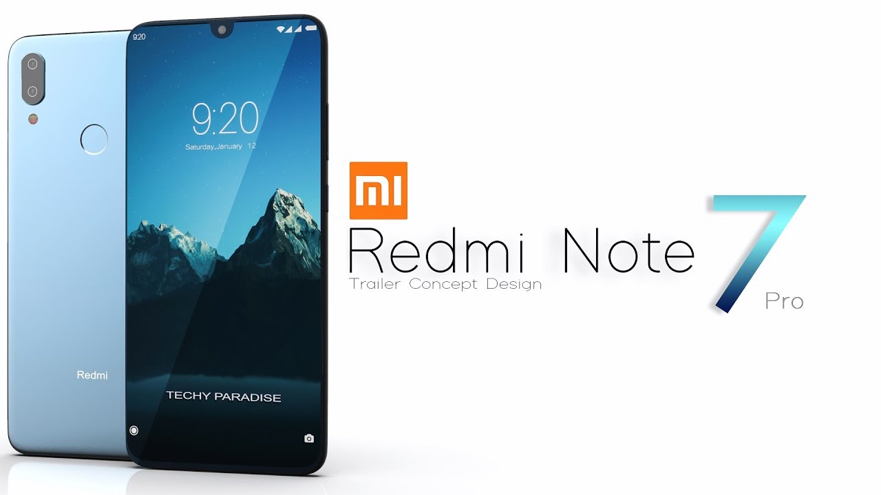 Xiaomi Redmi Note 7 Pro 2019 Trailer Concept Design Official introduction !