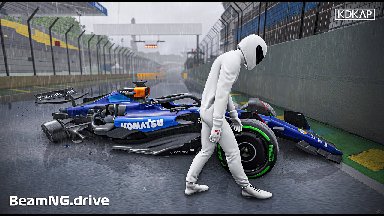 Formula Car Aquaplaning Crashes #1 | BeamNG.drive