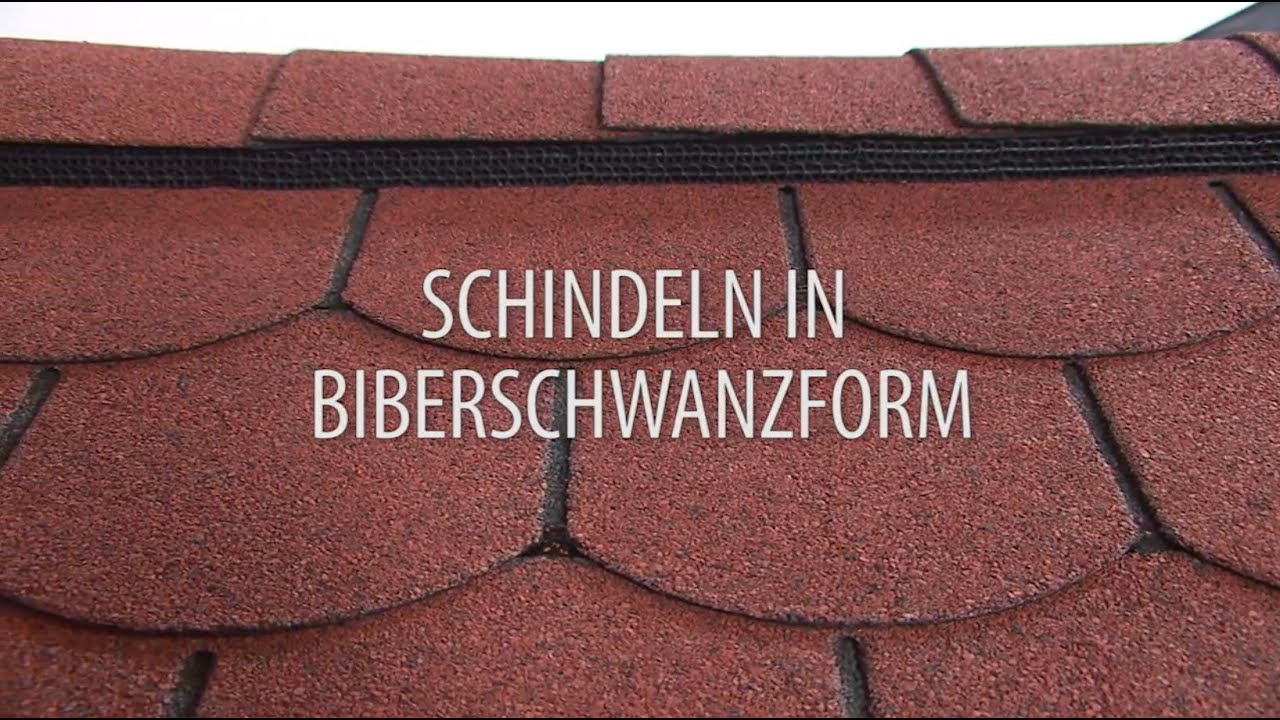 Verlegung von IKO-Dachschindeln in Biberschwanzform
