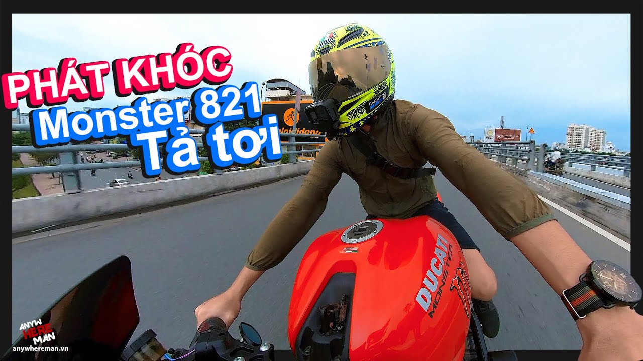 Phát khóc vì Ducati Monster 821 tả tơi sơ sơ hết 8 triệu | Anywhere Man