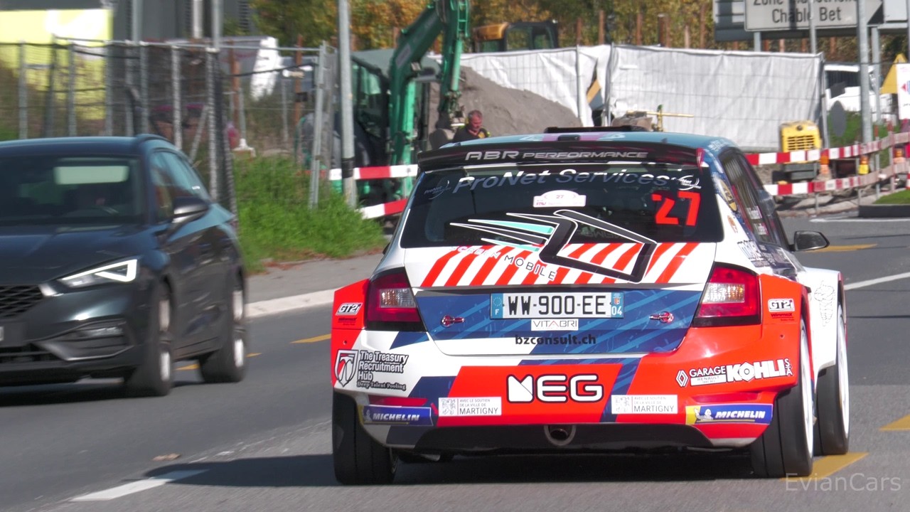 Rally Cars on Public Road - Rally International of Valais 2024