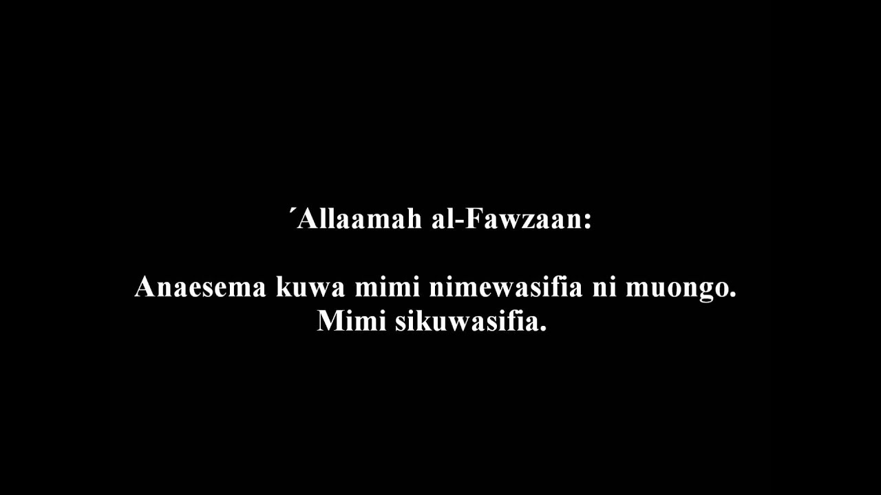 711- &acute;Allaamah al-Fawzaan Kuhusu Kuwasifia Jamaa&acute;at-ut-Tabliygh