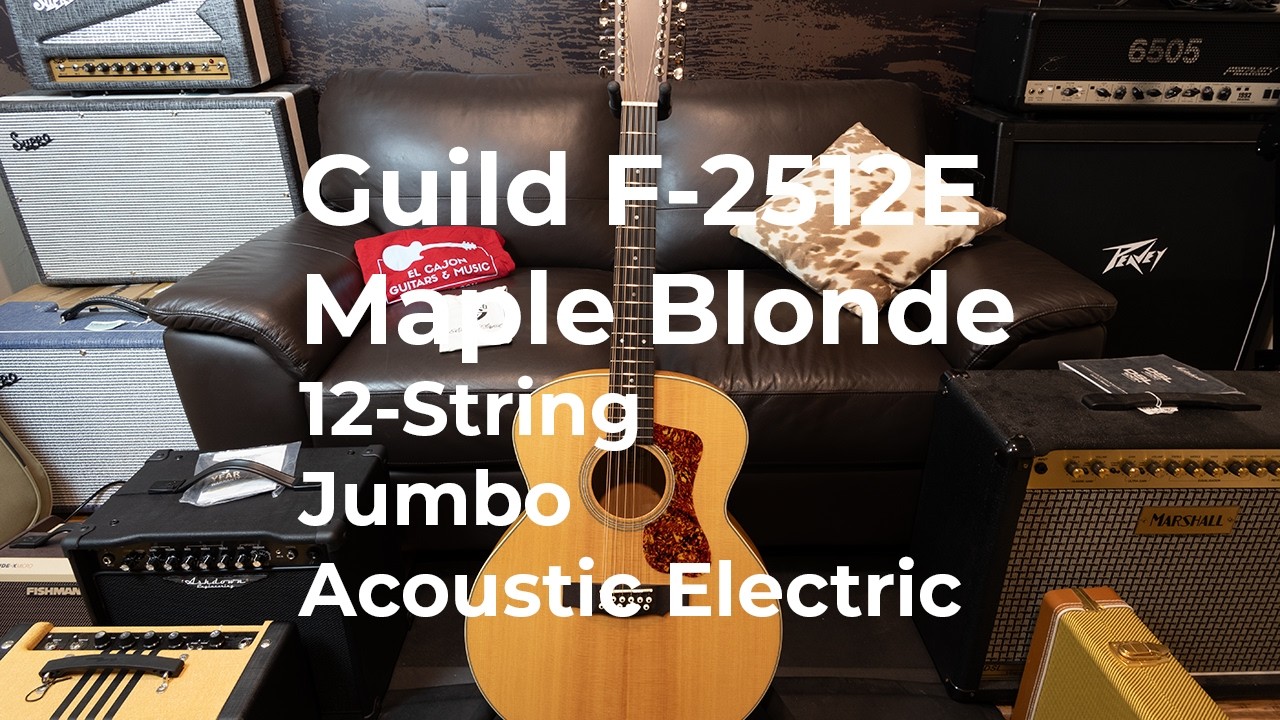 Guild F-2512E Maple Blonde Jumbo 12-String | Huge Shimmering Acoustic Tone